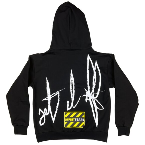 Denim Tears x Offset Hoodie Sweatshirt Black - Picture 2 of 3